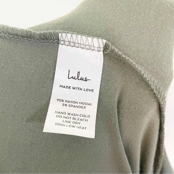 NWT Lulus Knockout Sage Green Wide-Leg Tulip-hem Pants Size XL - Picture 15 of 15